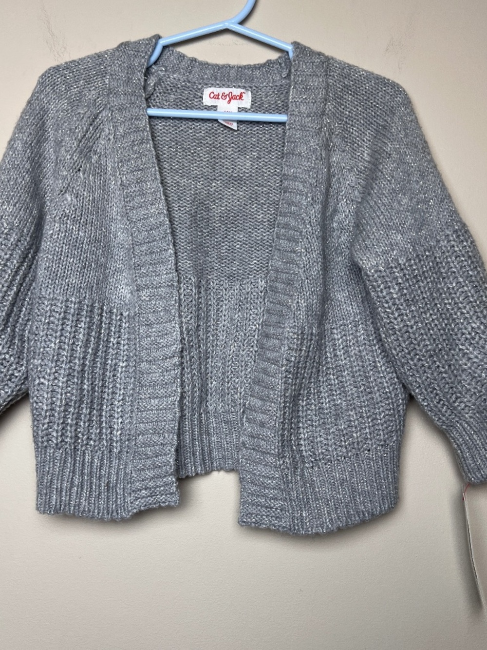 Cat & Jack Heather Gray Sweater Cardigan NWT 18M Girls